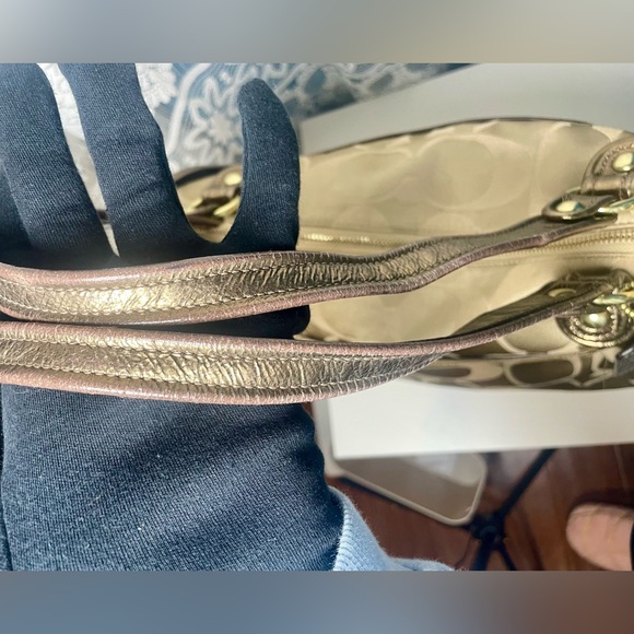 Coach Poppy Signature Sateen Glam Tote bag #18988 - Picture 15 of 16